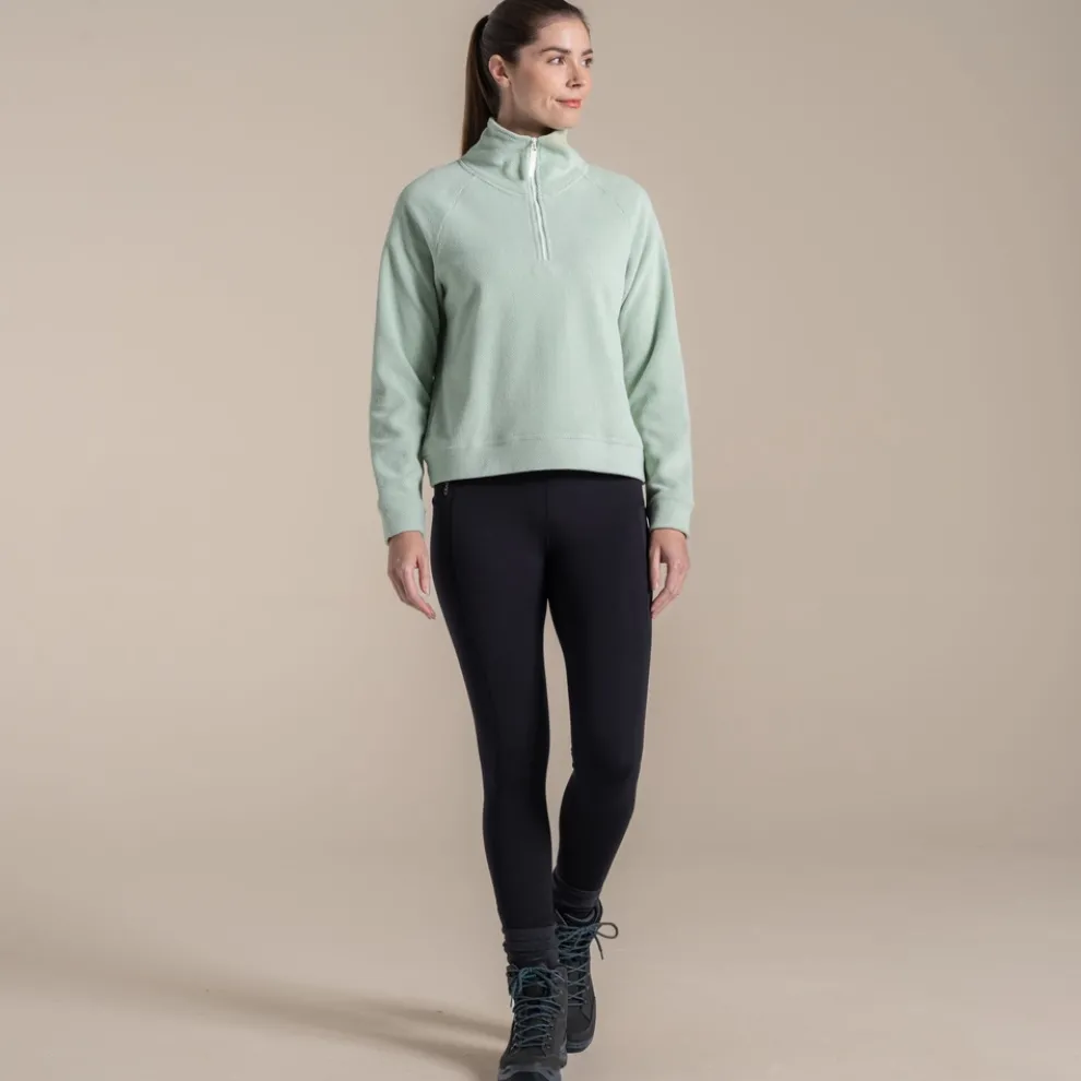 Women's Raja Half Zip Fleece | Iced Matcha