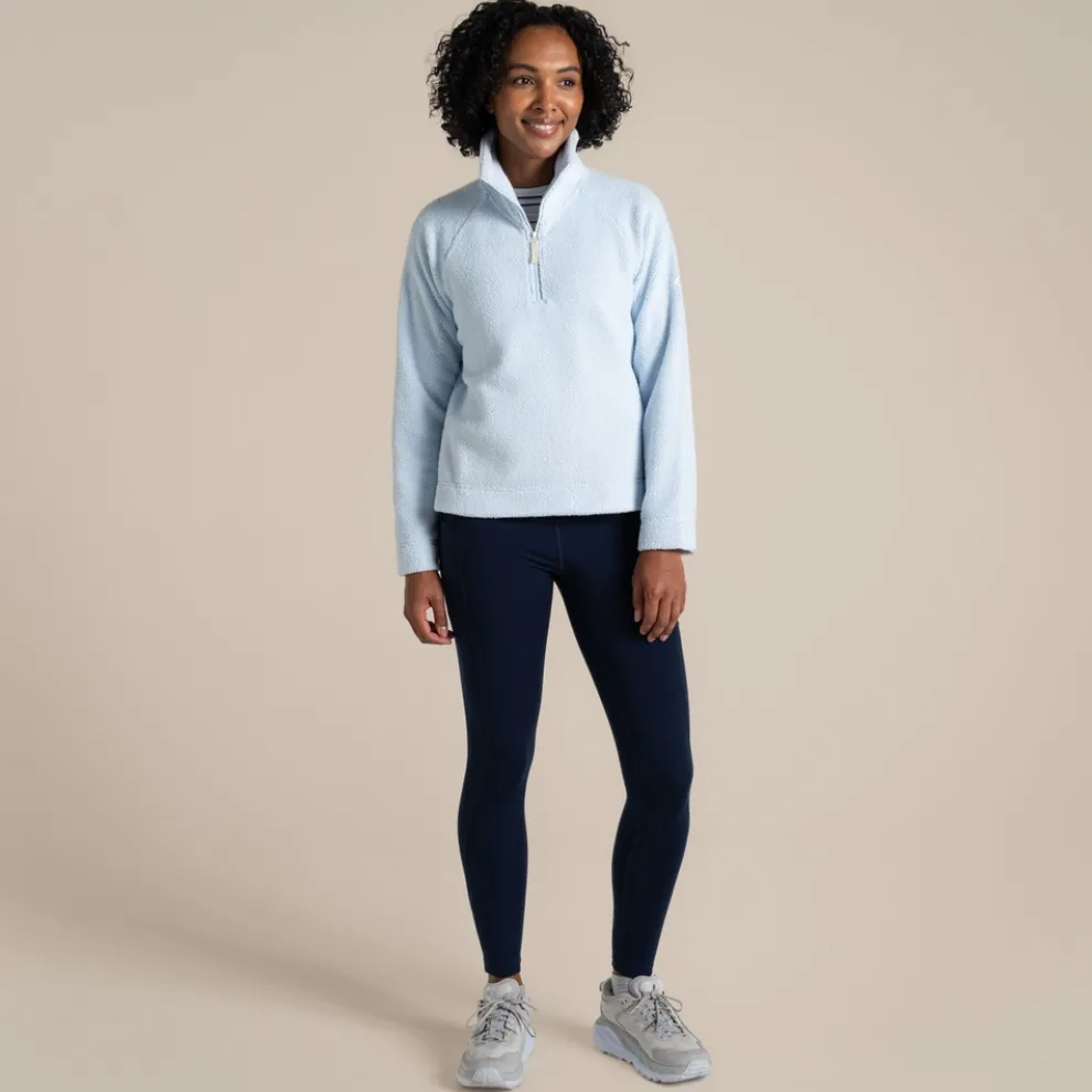 Women's Raya Half Zip Fleece | Nimbus Blue