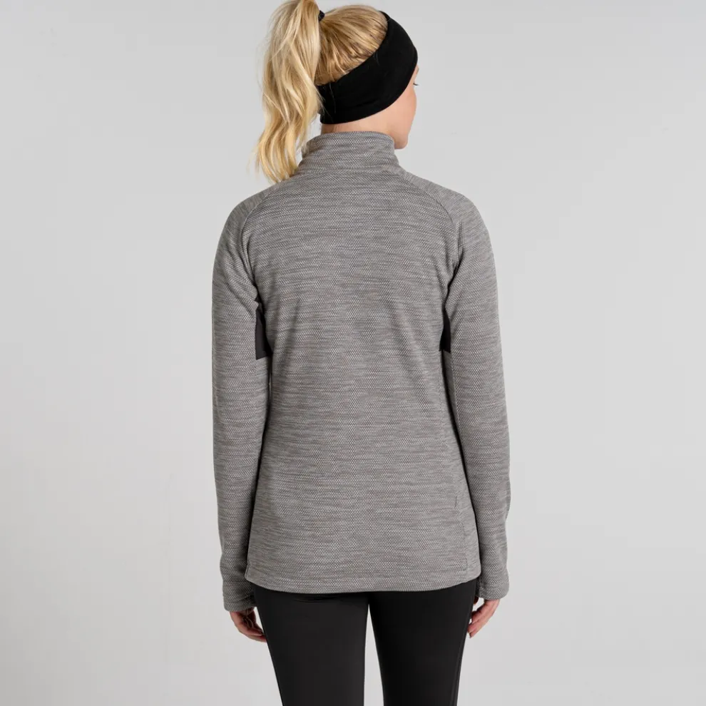 Women's Trina Half Zip Fleece | Silver Cloud