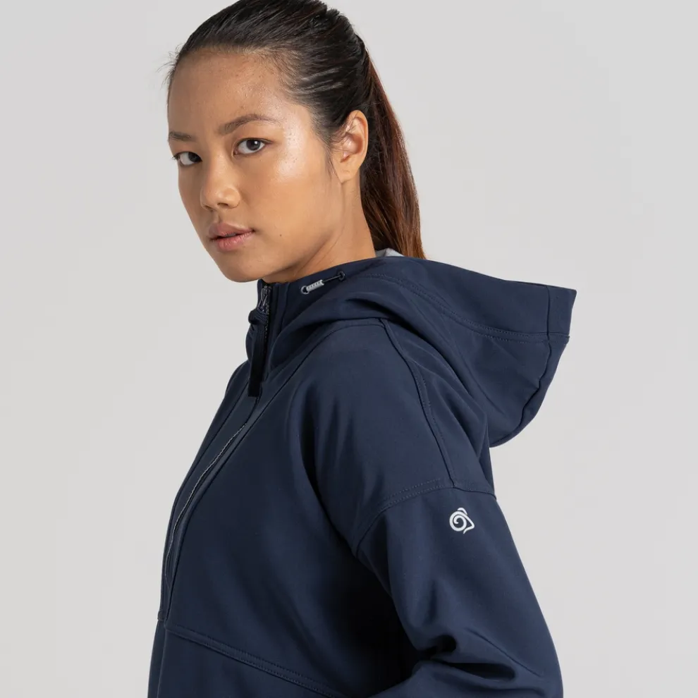 Women's Tyra Softshell Hooded Jacket | Blue Navy