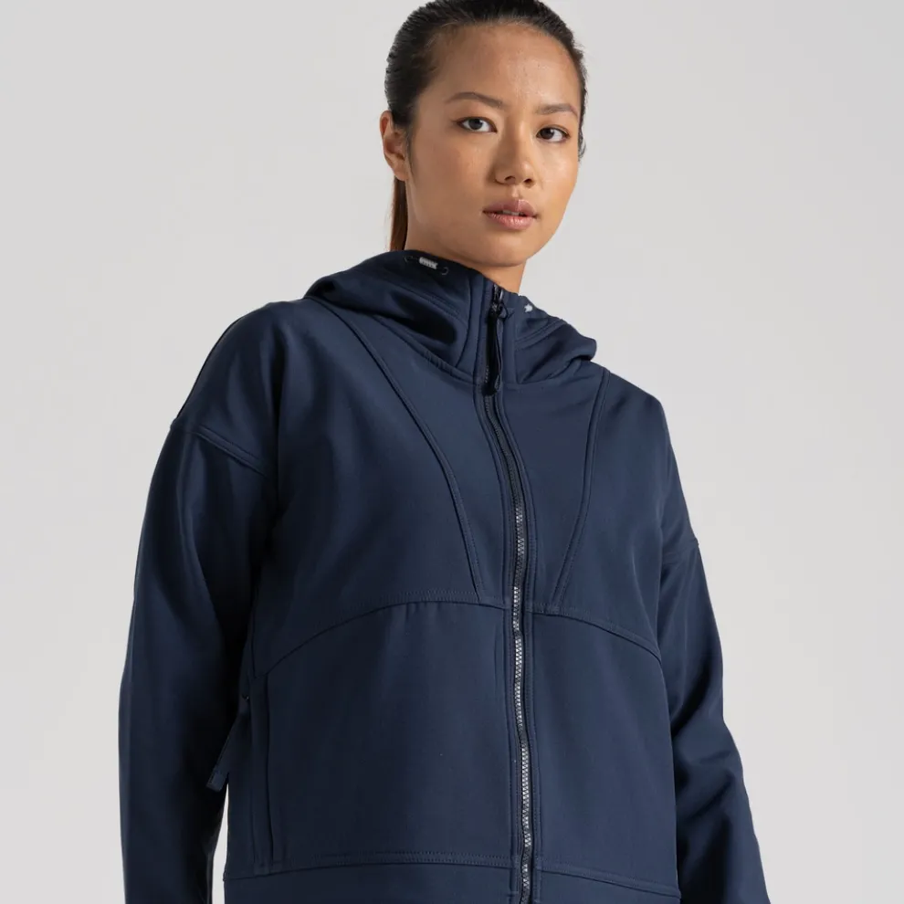 Women's Tyra Softshell Hooded Jacket | Blue Navy