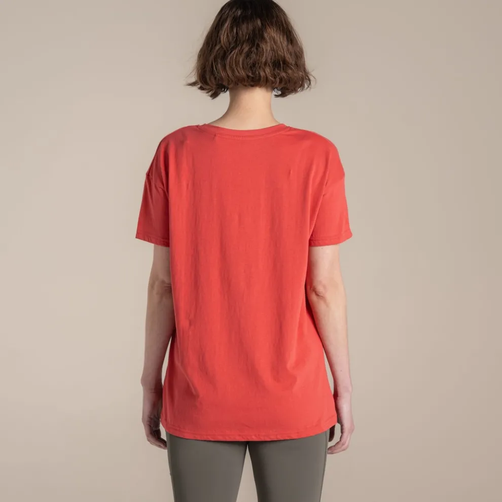 Women's Yago Short Sleeved Top | Compote Red